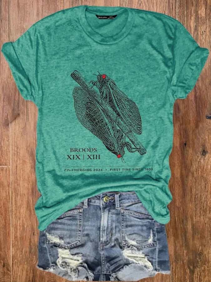 Women's Emergence Of The Cicada Broods 2024 Tee