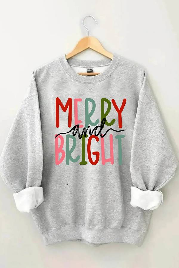 Merry and Bright Christmas Sweatshirt