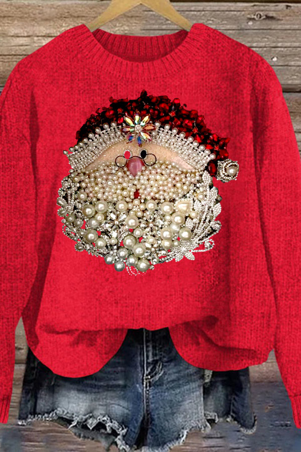 crew neck pullover sweater