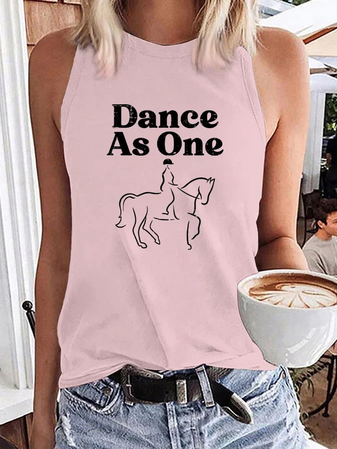Débardeur imprimé « Danse en harmonie » pour femmes