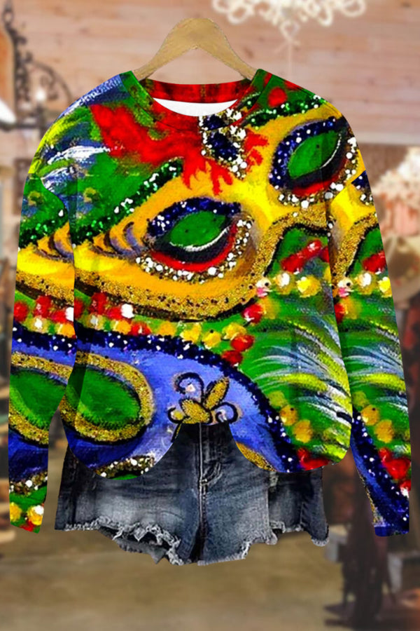 Carnival round neck fashionable long sleeve sweatshirt