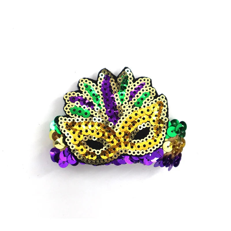 Mardi Gras Sequined Bracelet