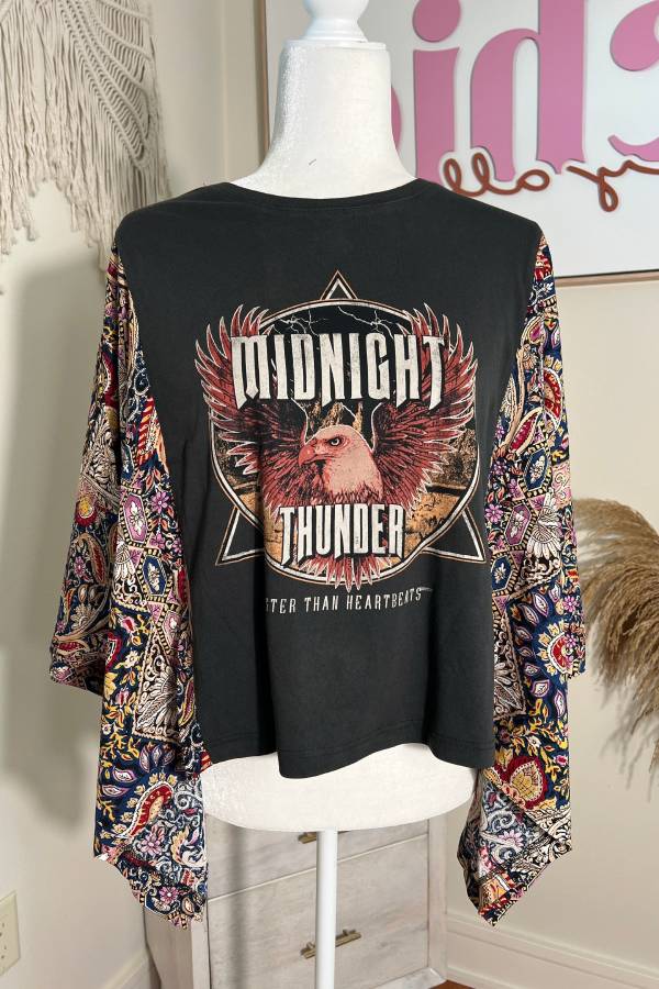Midnight Thunder Paisley Rock Tee