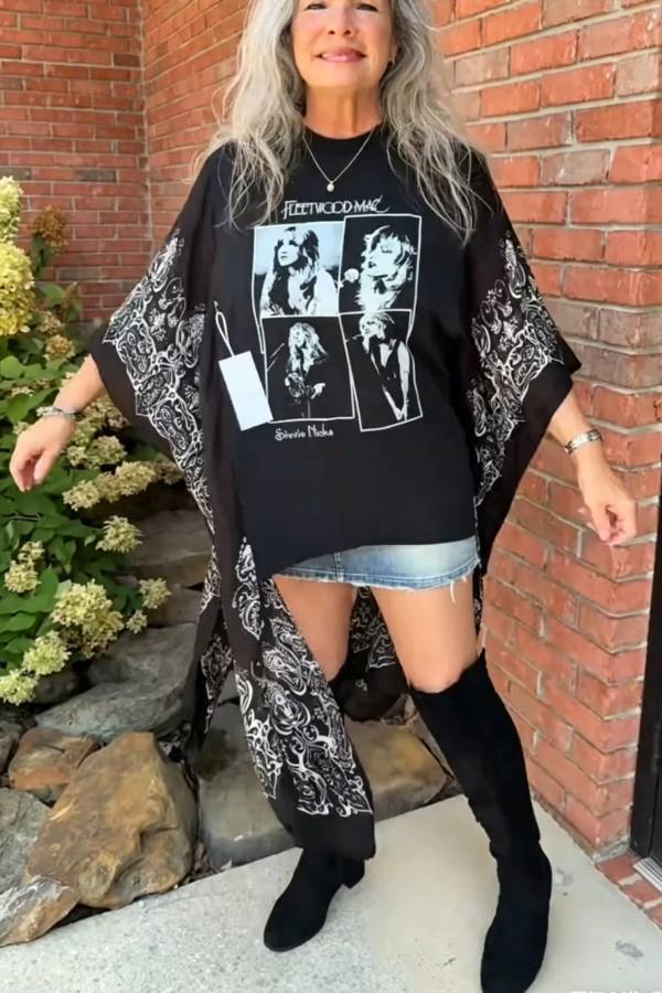 Stevie Nicks Bandana Kimono