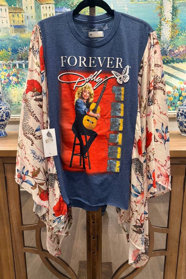 Forever Dolly Guitar Floral