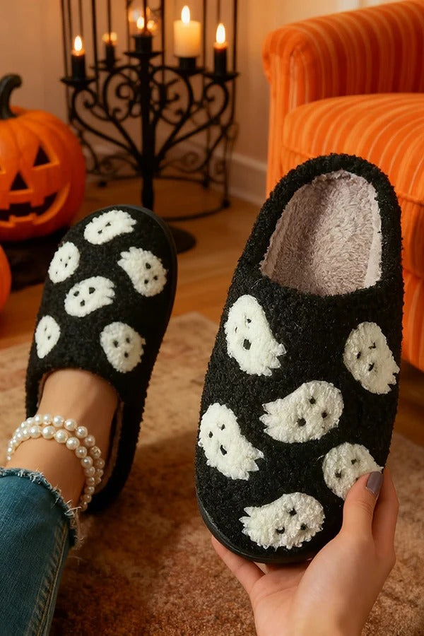 Halloween Suede-Texture Cotton Slippers