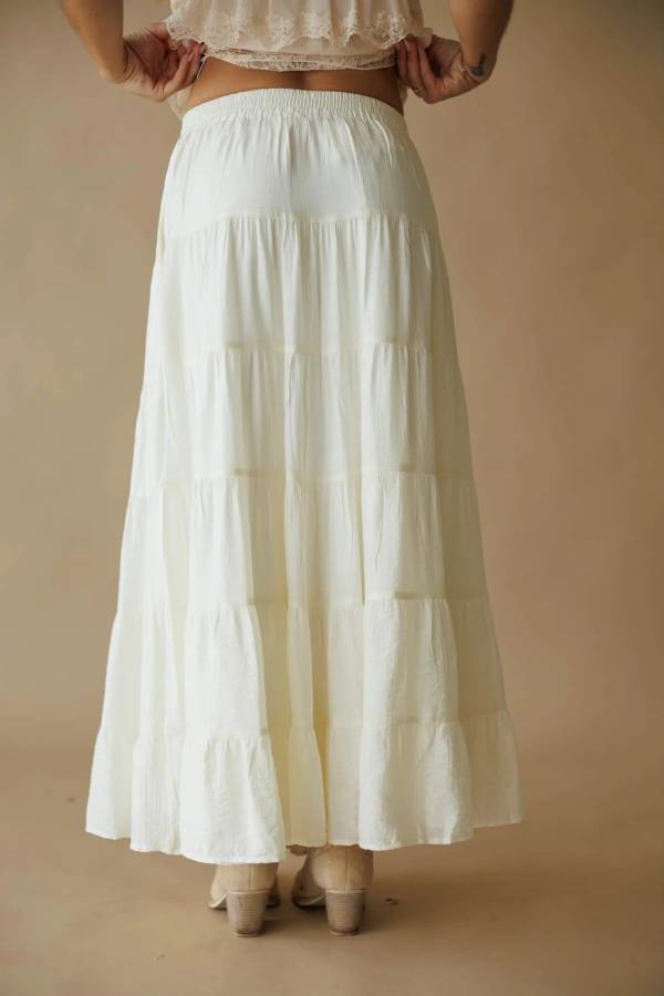 Bohemian Tiered Cake Maxi Skirt