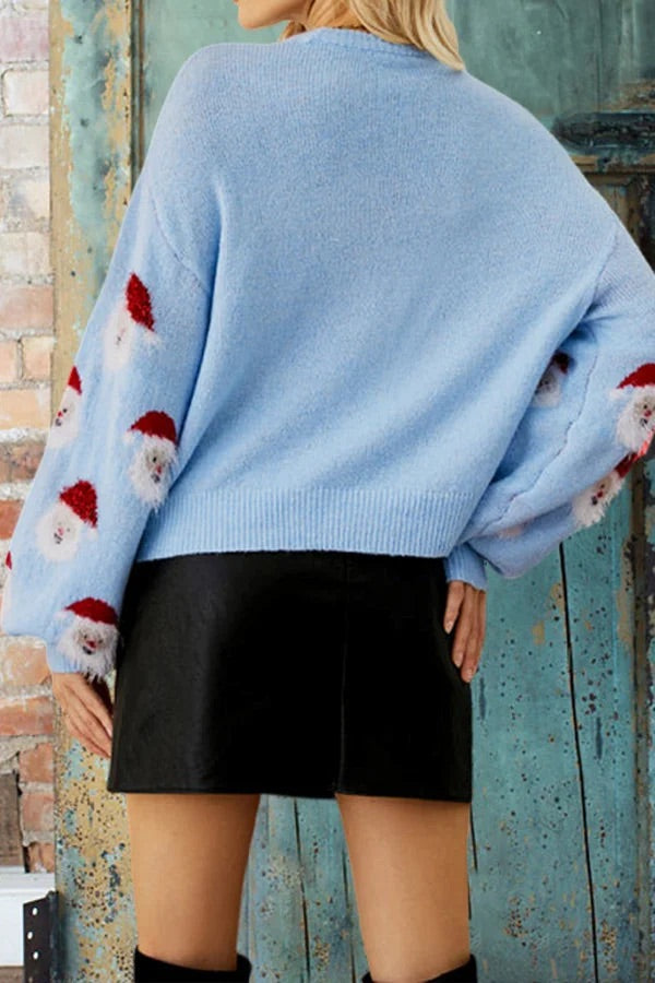 Schöner Weihnachtsmann-Strickpullover