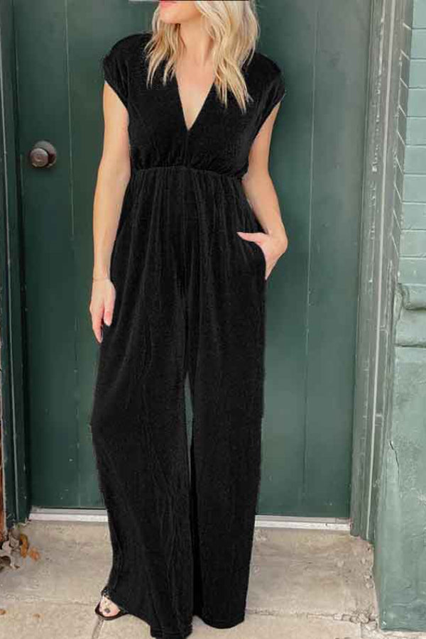 SAMT-JUMPSUIT FÜR DAMEN