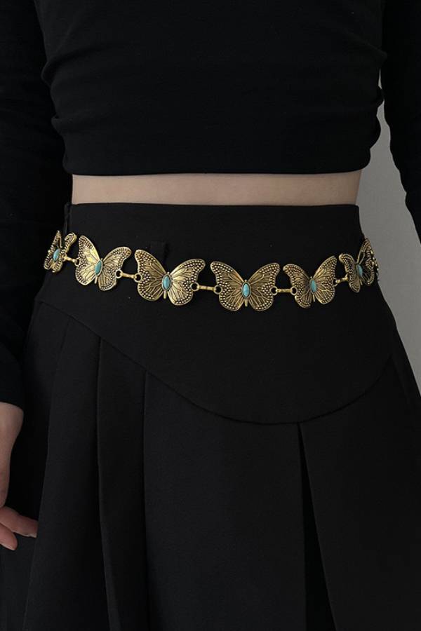 Bohemian Vintage Carved Metal Waist Chain Collection