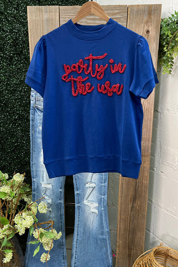 Chic Party In The USA Cotton T-shirt