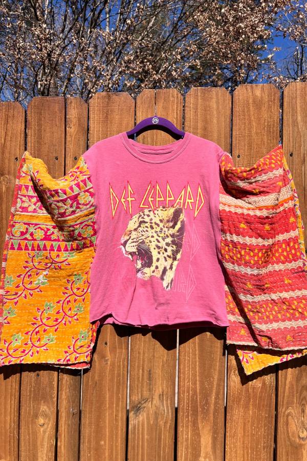 Def Leppard Patchwork Top
