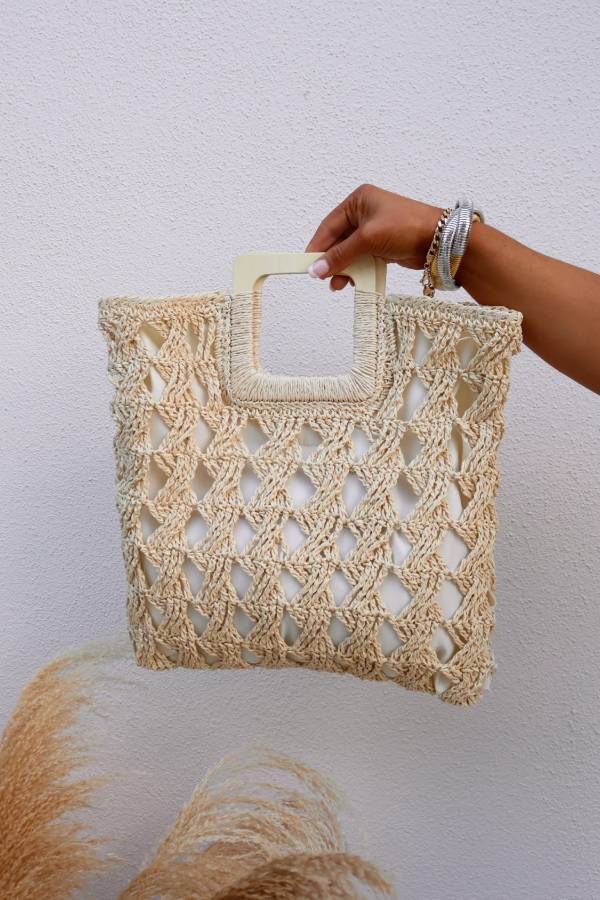 Endless Summer Boho Tote Bag Ivory