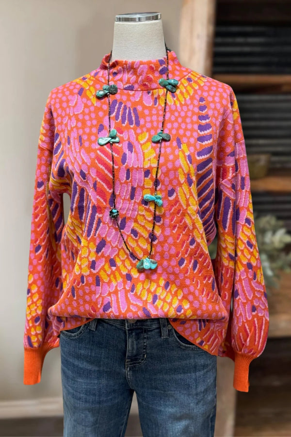 Pull mosaïque abstraite