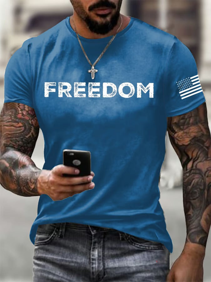 Men's Freedom Printed T-Shirt