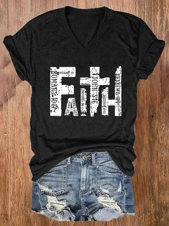 Women's Faith Print T-shirt