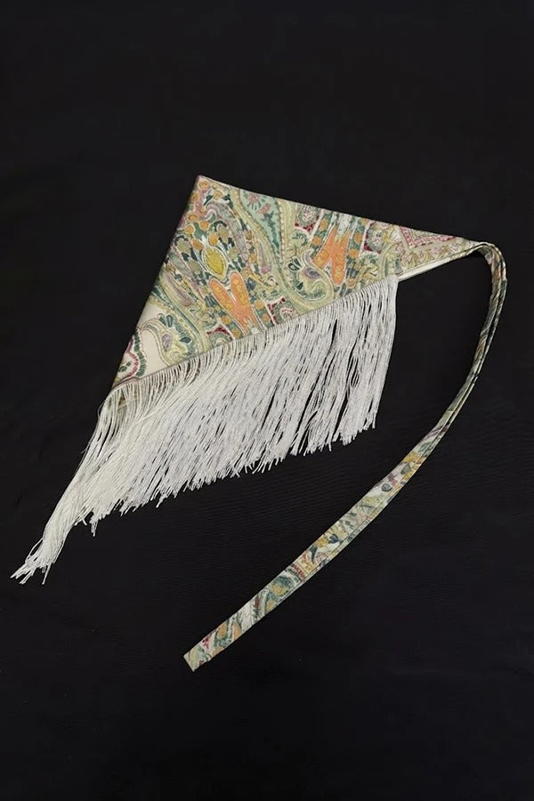 Bohemian-style Triangular Scarf Belt with Tassels