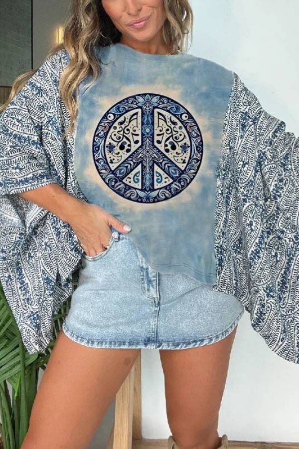 Mix & Match Tee Blue