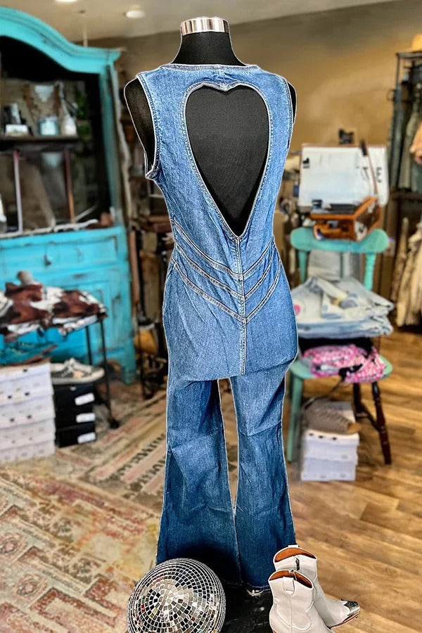 Casual V-Neck Sleeveless Jumpsuit