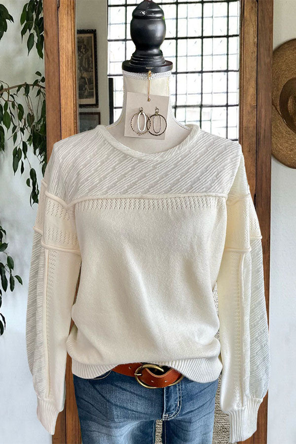 Casual Crew Neck Sweater