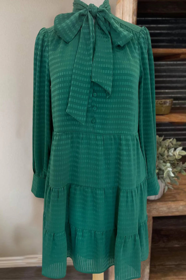 Mini-robe romantique à jupe à volants