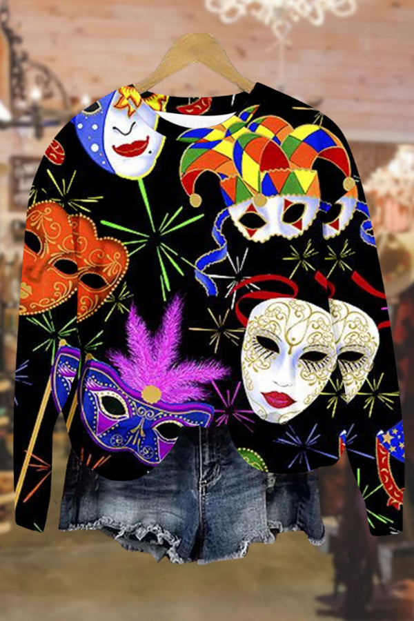 Carnival round neck fashionable long sleeve sweatshirt