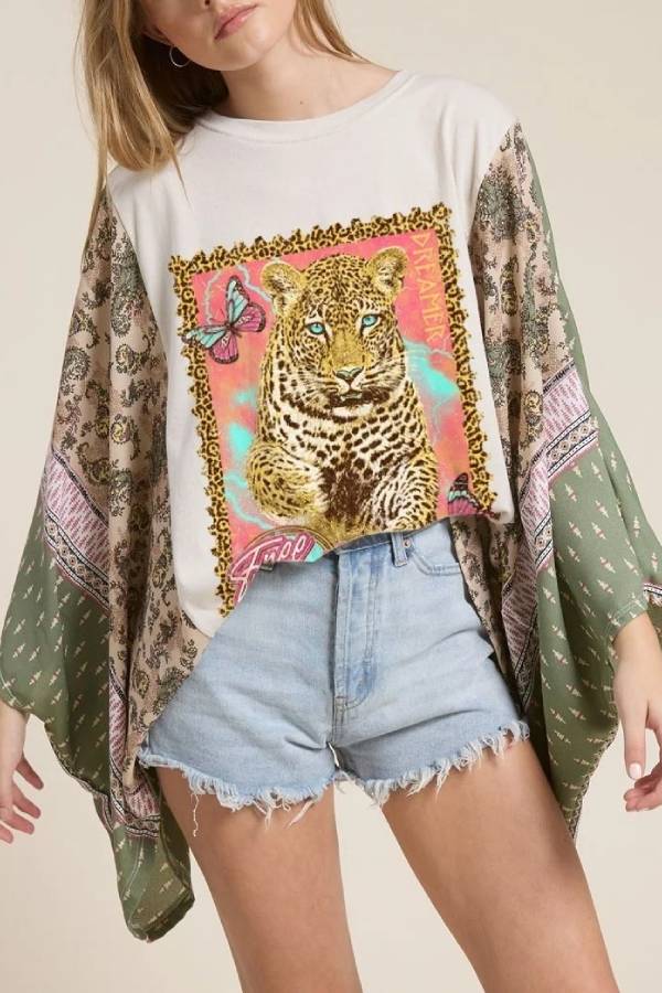 Zutter Graphic Kafton Top