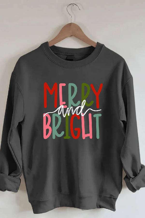 Merry and Bright Christmas Sweatshirt