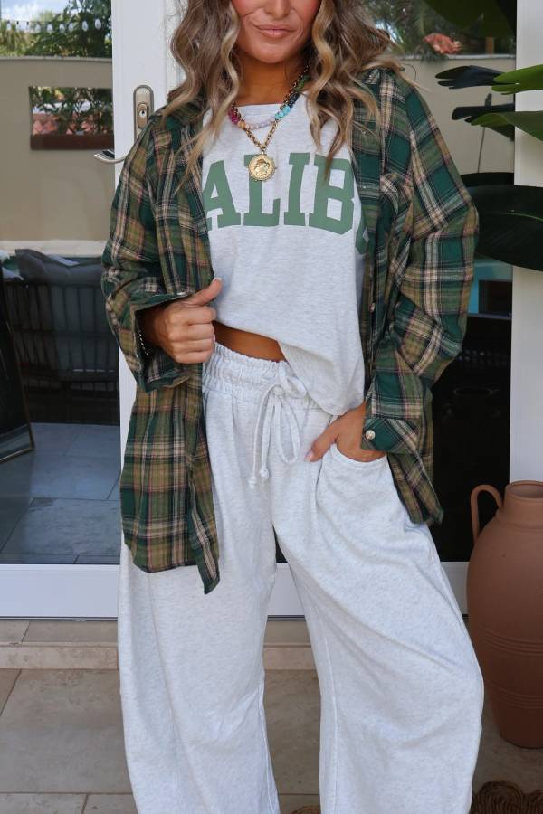 Pine Grove Plaid Button-Up Green Multi