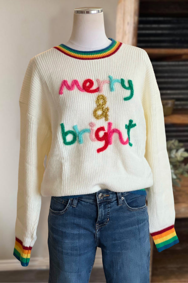 Merry & Bright Tinsel Sweatshirt