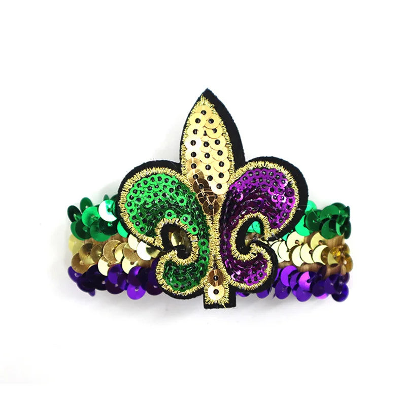 Mardi Gras Sequined Bracelet