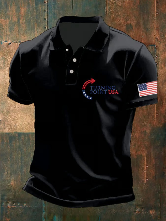 Man's Turning Point USA Printed Polo Shirt