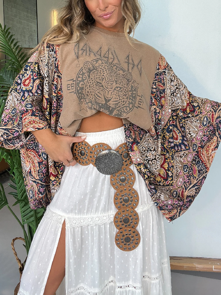 Def Leppard Mix & Match Tee Taupe