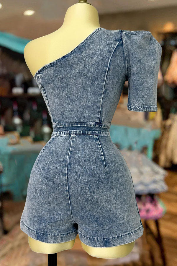 Combinaison à manches bouffantes style western