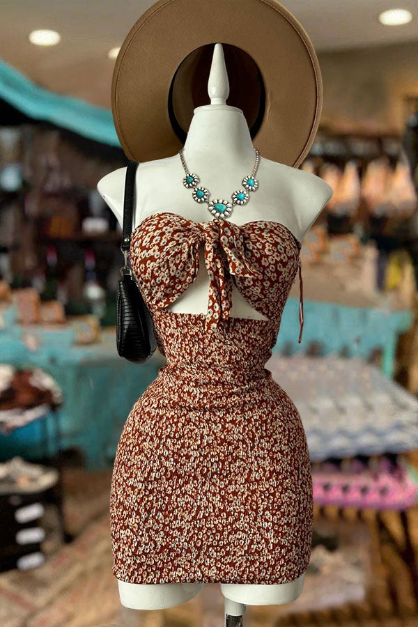 Kleid mit Vintage-Print