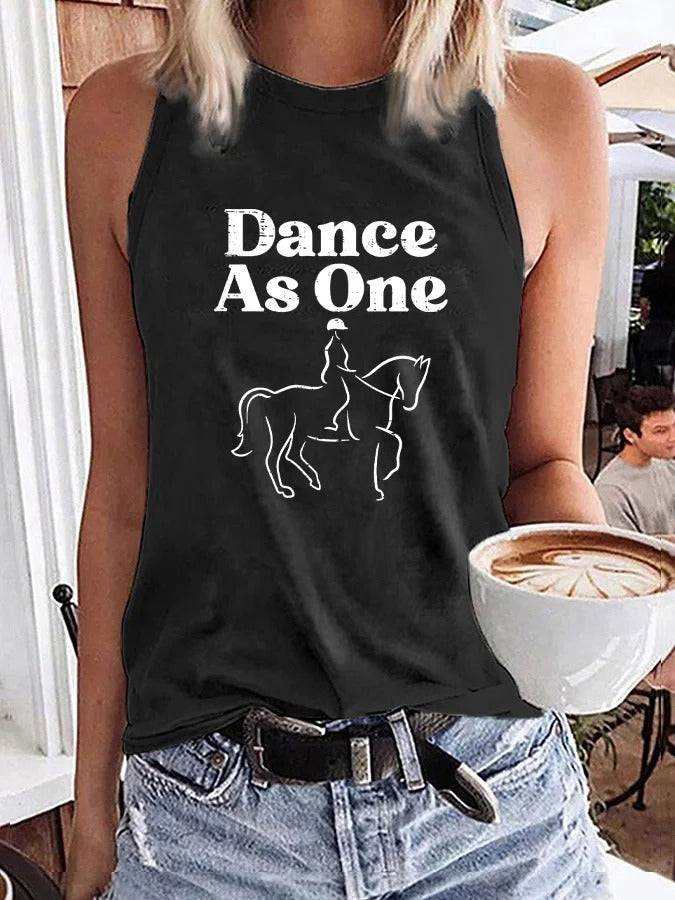 Débardeur imprimé « Danse en harmonie » pour femmes