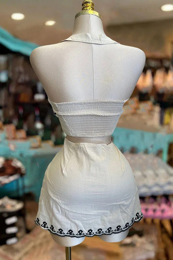 Magnifique ensemble licou à imprimé floral