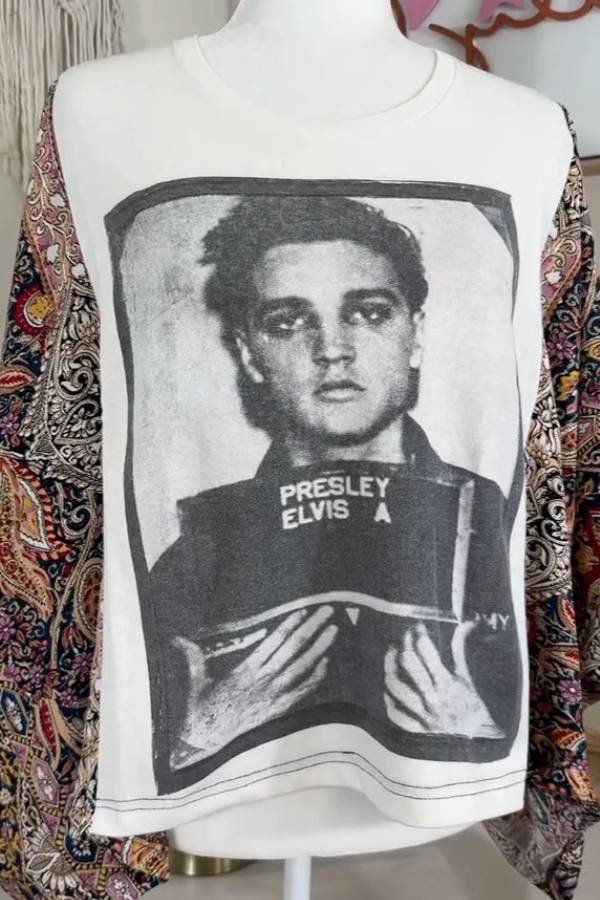 Elvis Presley Paisley Kimono Tee