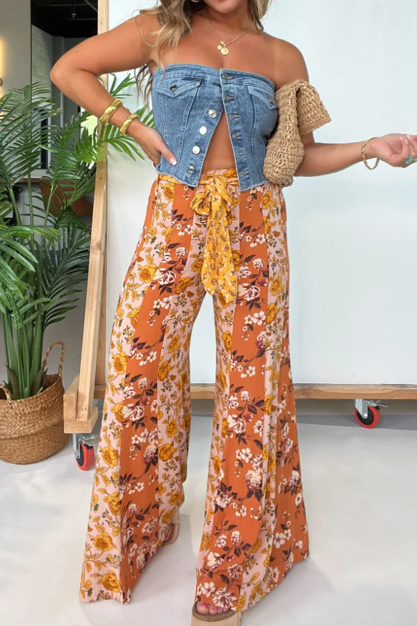 Springsteen Boho Pants Mustard Multi