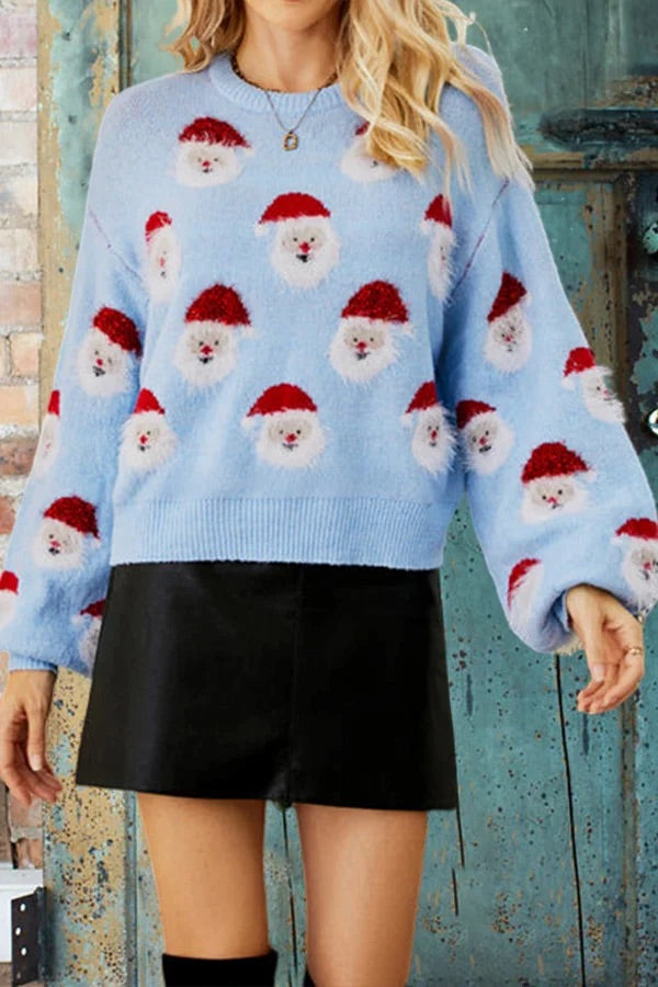 Schöner Weihnachtsmann-Strickpullover