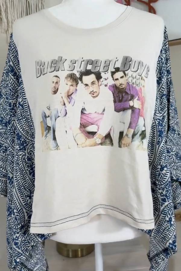 Backstreet Boys Paisley Kimono Tee