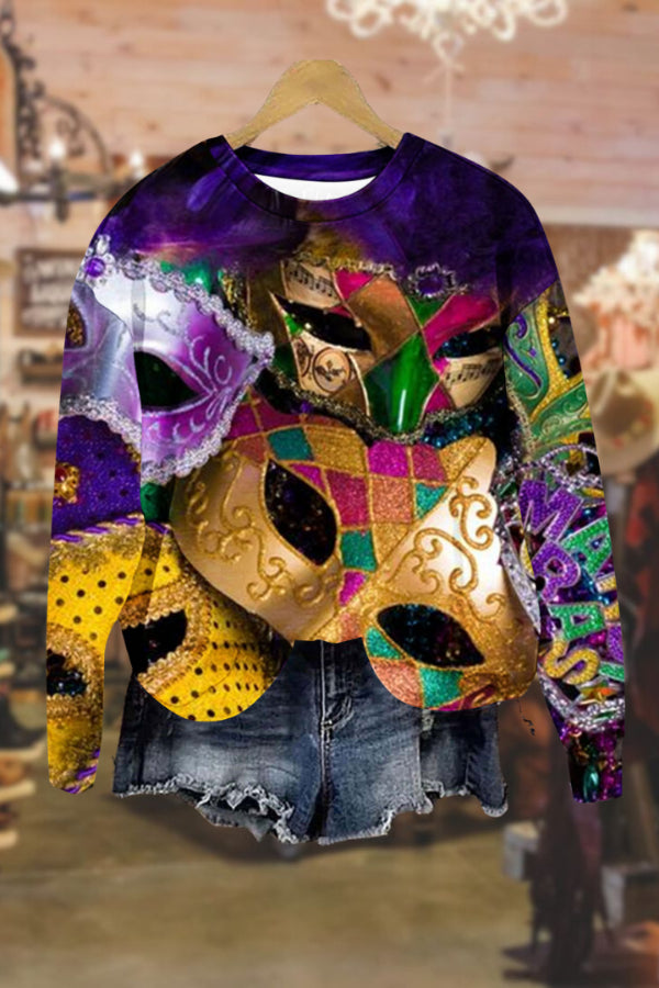 Carnival round neck fashionable long sleeve sweatshirt