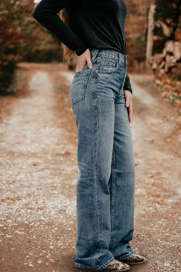 Jean large délavé vintage