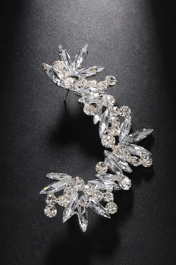Non-pierced Rhinestone Clip-on Earrings