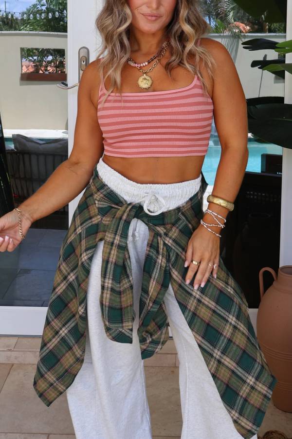 Pine Grove Plaid Button-Up Green Multi
