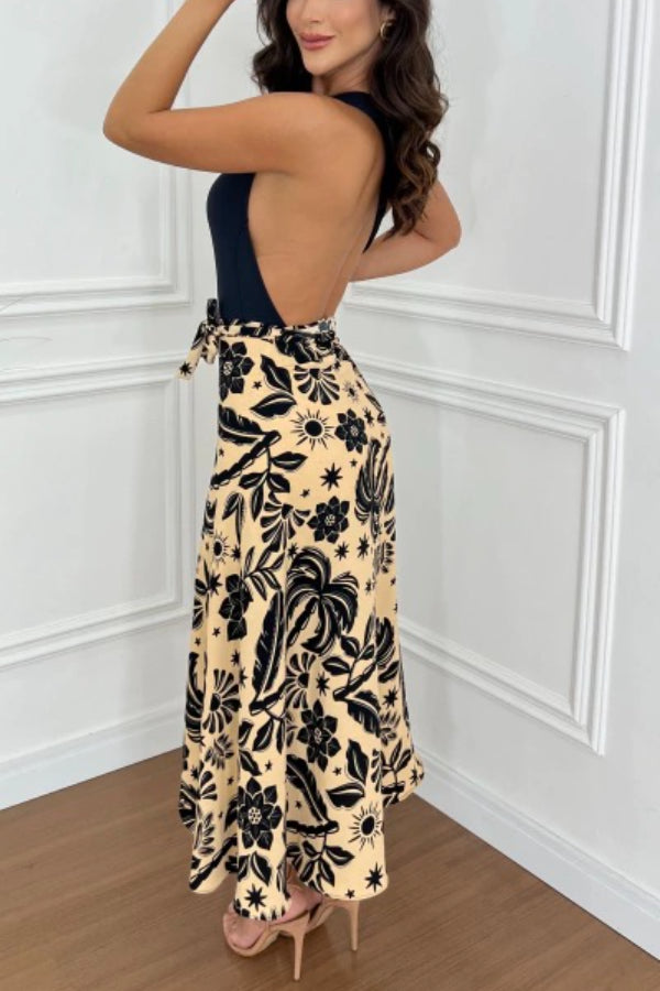 SAIA ENVELOPE ESTAMPADA DUNAS NUDE COM PRETO