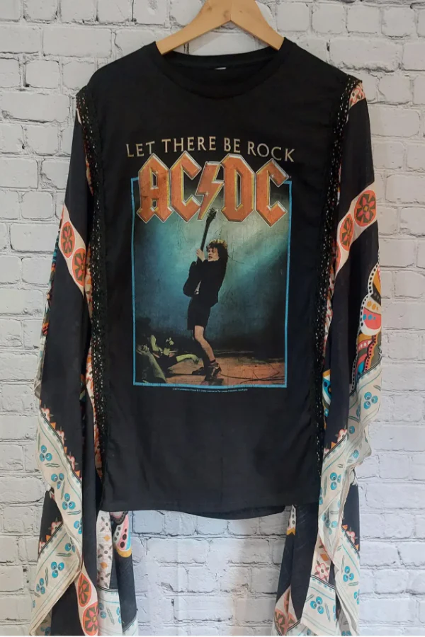 Black AC/DC rock Mix & Match Tee