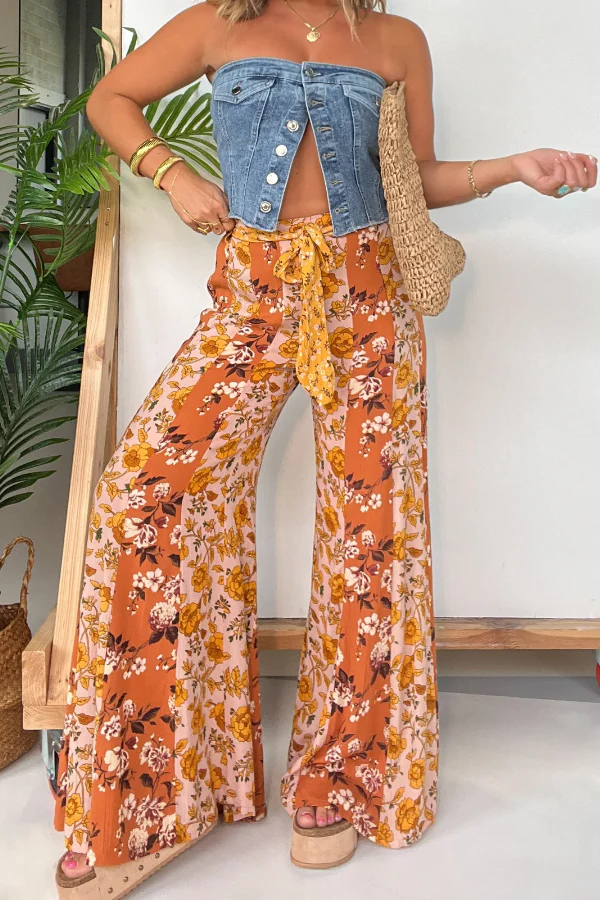 Springsteen Boho Pants Mustard Multi