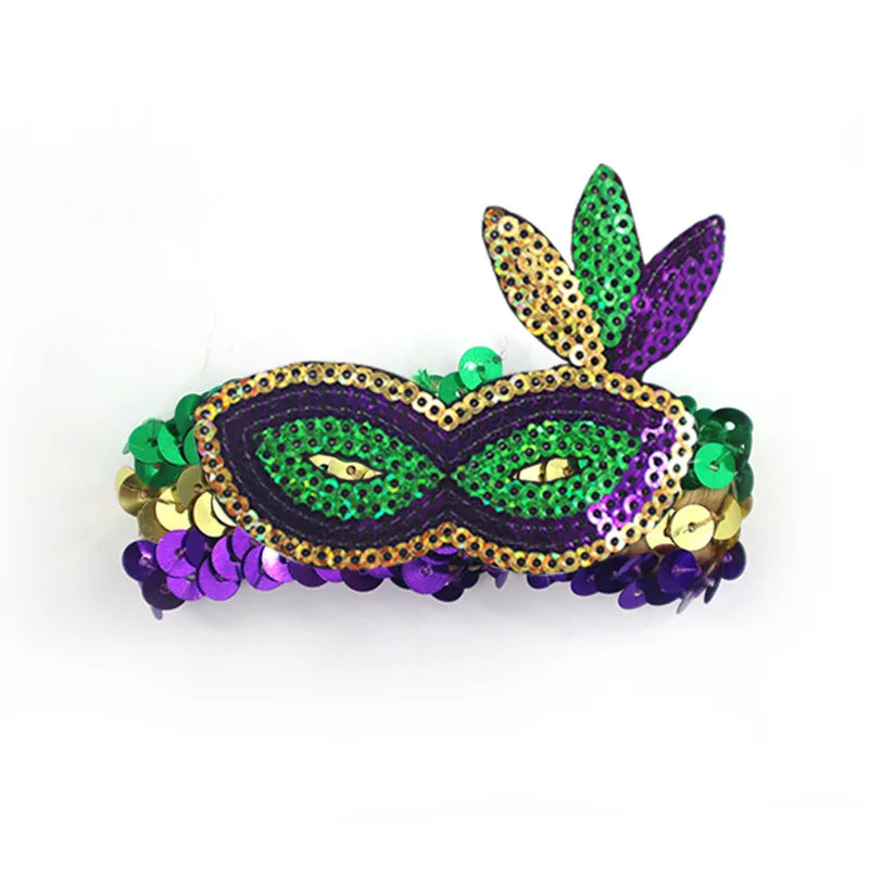 Mardi Gras Sequined Bracelet