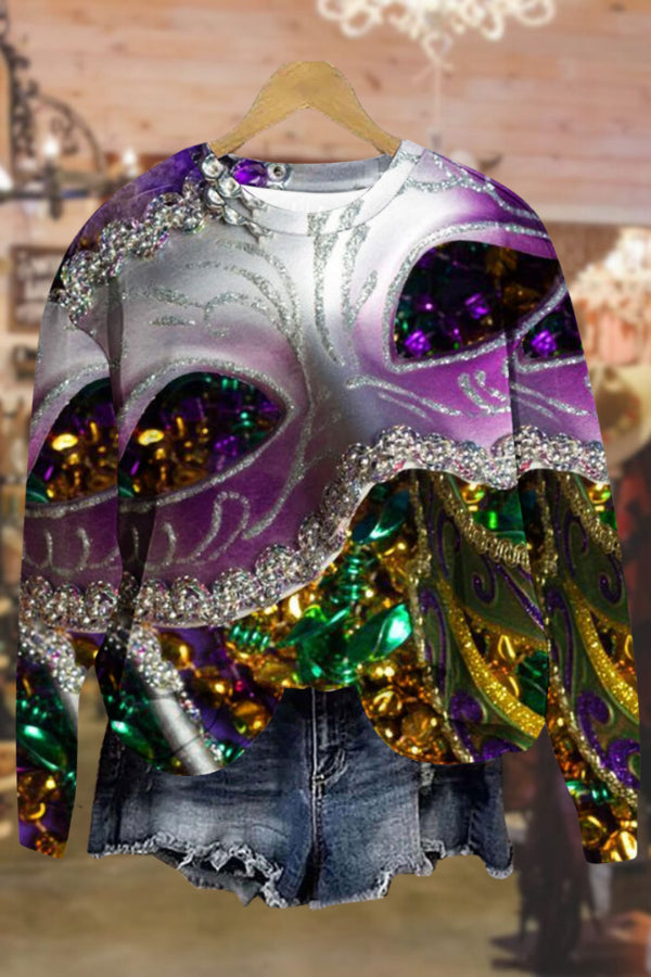 Carnival round neck fashionable long sleeve sweatshirt